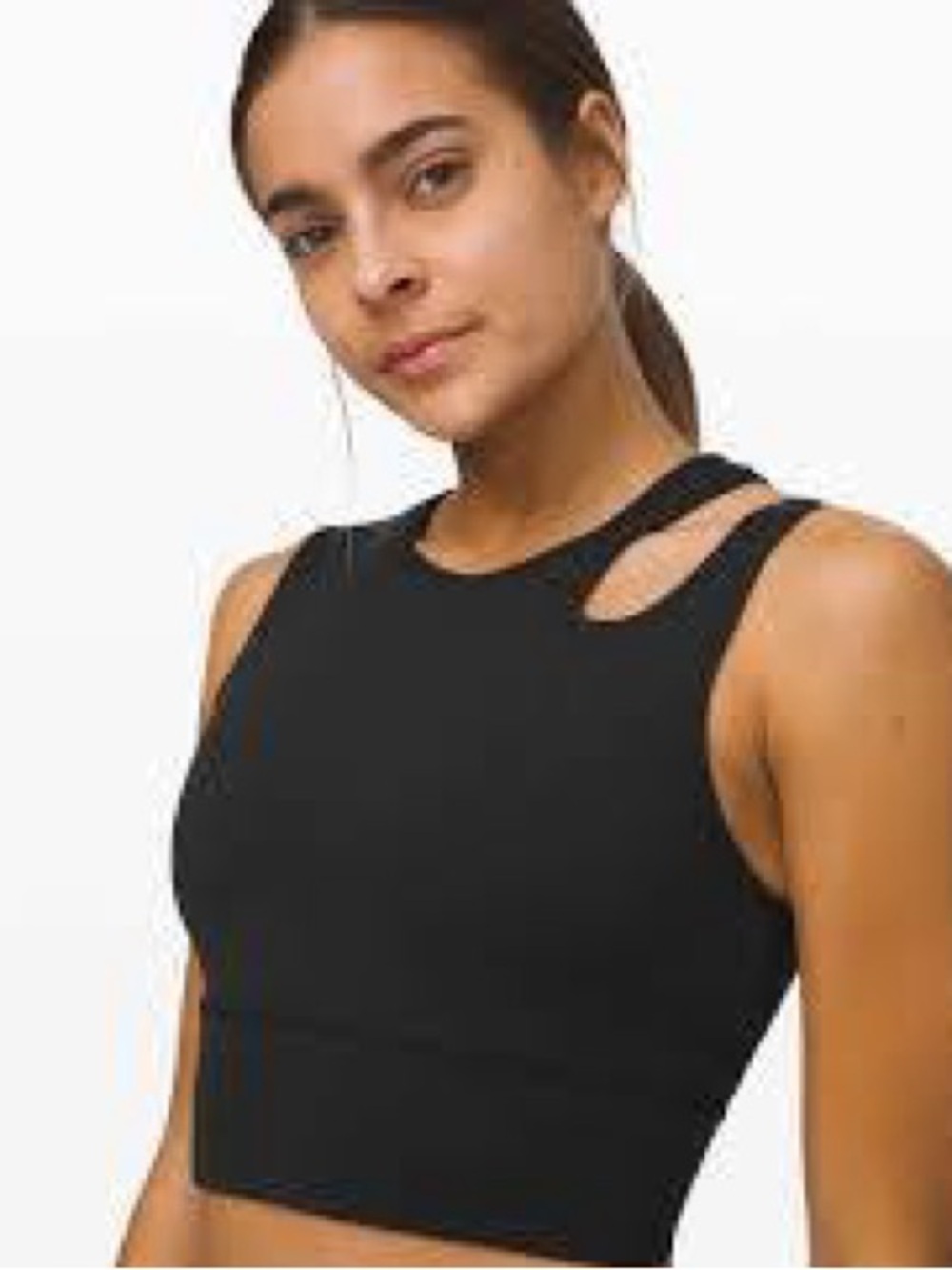 lululemon mastered motion crop tank Sz 4